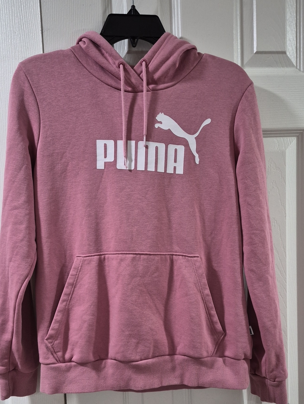 Puma Rose Pink Hoodie with White Logo